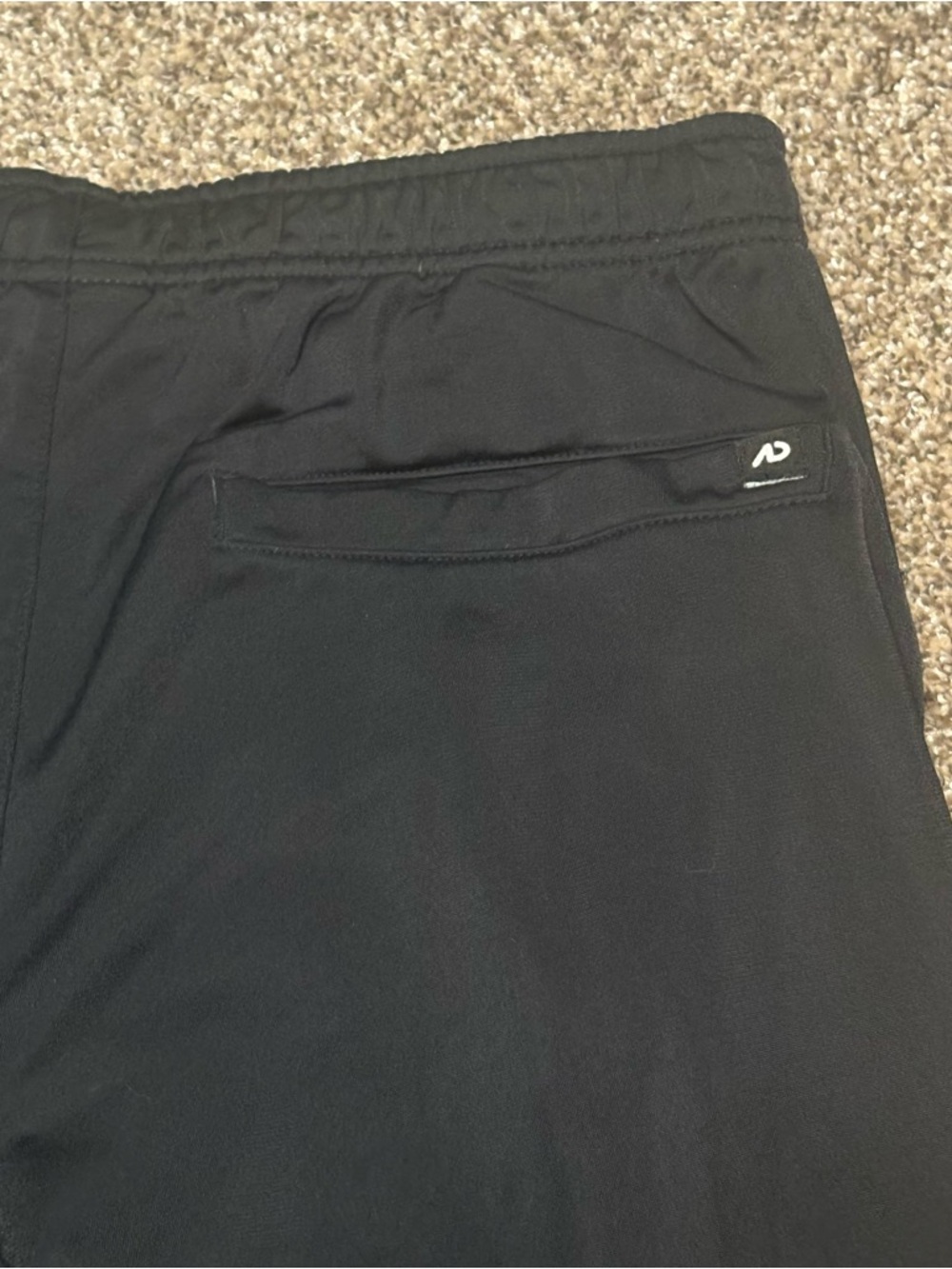 Nike Black Men’s Medium Track Pants with White Swoosh - Picture 14 of 16